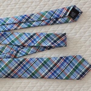 Nordstrom Boys Plaid Tie - Blue and Green